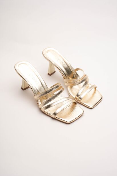 Kadın Küt Butun Tasarım Topuklu Terlik Prana